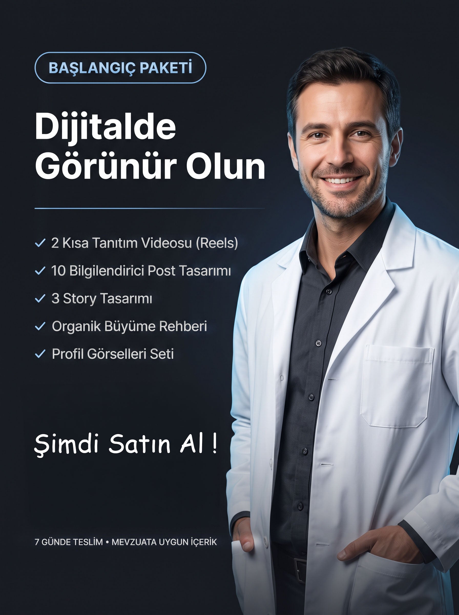 Doktorlar & Klinikler için Dijital Görünürlük Paketi