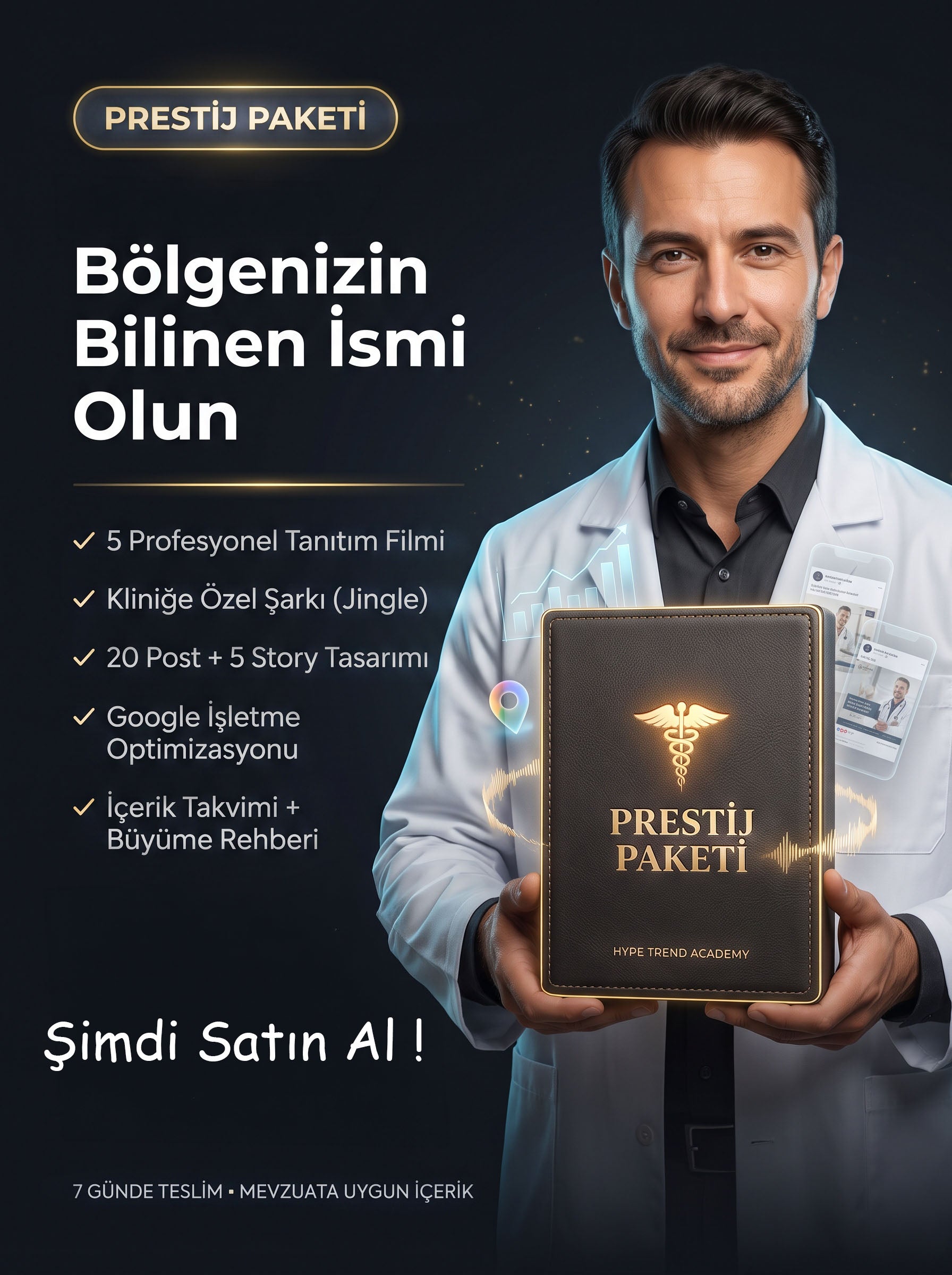 Doktorlar & Klinikler için Dijital Görünürlük Paketi